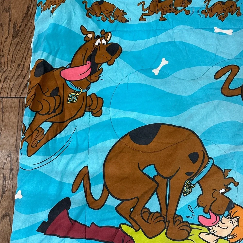 Vintage Scooby Doo & Shaggy Twin Comforter Quilted & Reversible USA 1998